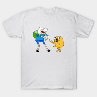 Finn and Jake fist bump Adventure Time T-Shirt